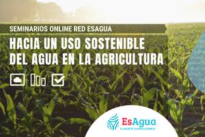 Seminarios online de EsAgua: “Hacia el uso sostenible del agua en la agricultura”