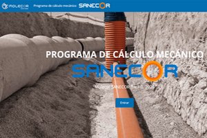 Molecor presenta el nuevo "Programa de Cálculo Mecánico SANECOR®", sanecorcalculation.com