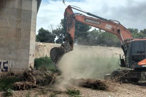 Continúan los trabajos de adecuación y acondicionamiento del nuevo cauce del río Turia tras la DANA