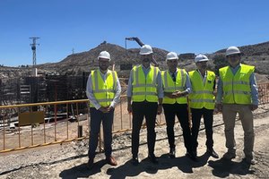 Las obras de la nueva EDAR de Tabernas en Almería, avanzan con una inversión de casi 4 M€