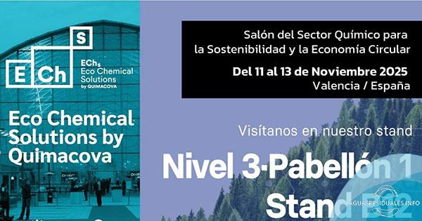 Adintus y su línea T-AQUA impulsan la sostenibilidad industrial en la Feria Eco Chemicals Solutions 2025 – Aguas Residuales.Info