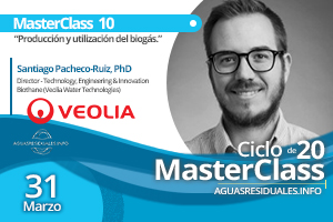 VEOLIA patrocina y presenta su tecnología Biothane en la MasterClass 10 sobre "Producción y utilización del Biogás"