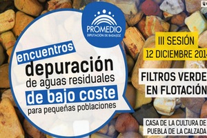 El Consorcio PROMEDIO de Badajoz analizará en un "encuentro" los filtros verdes en flotación como tecnología para el tratamiento de las aguas residuales