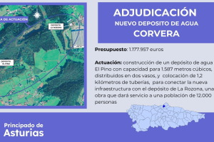 El Principado adjudica la obra de construcci&oacute;n de un dep&oacute;sito de agua en El Pino, en Corvera