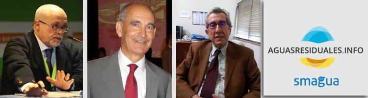 Rafael Mantecón, Rafael Mujeriero y Juan Antonio Cortacans; Premios AGUASRESIDUALES.INFO a la Carrera Profesional 2017
