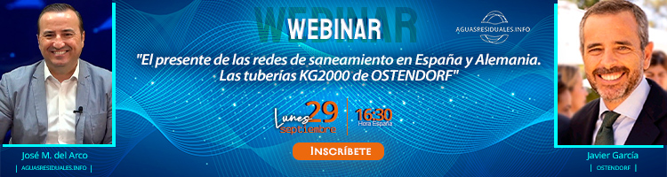 Últimas horas para el Webinar "El presente de las redes de saneamiento en España y Alemania. Las tuberías KG2000 de OSTENDORF"