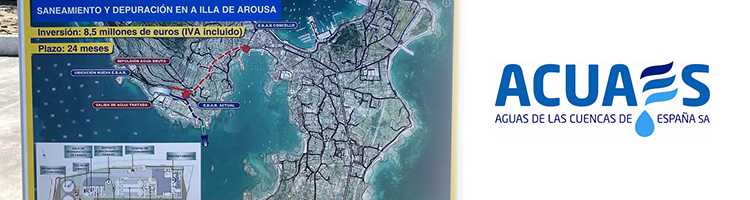 Un día después de la firma del convenio, ACUAES licita las obras de depuración en A Illa de Arousa (Pontevedra)