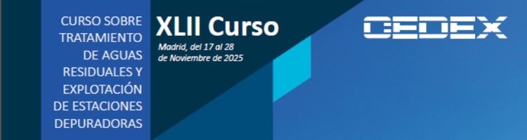 El CEDEX lanza la edición 2025 de su curso sobre "Tratamiento de Aguas Residuales y Explotación de EDAR"