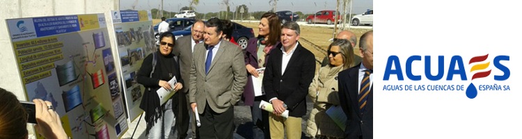 Las obras de mejora del abastecimiento a los municipios del Consorcio del Plan Écija en Sevilla al 93% de ejecución