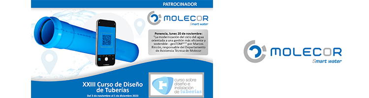 Molecor patrocinador del "XXIII Curso de Diseño de Tuberías"
