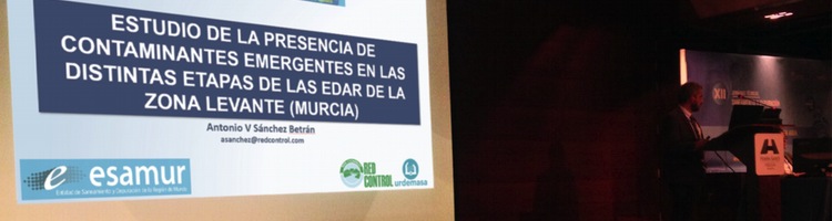 RED CONTROL-URDEMASA participan en las XII Jornadas de Esamur con un trabajo sobre contaminantes emergentes en las EDAR