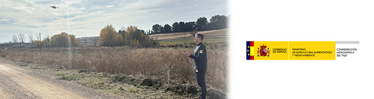 La CH del Tajo refuerza el control del dominio p&uacute;blico hidr&aacute;ulico con tecnolog&iacute;a de teledetecci&oacute;n y drones