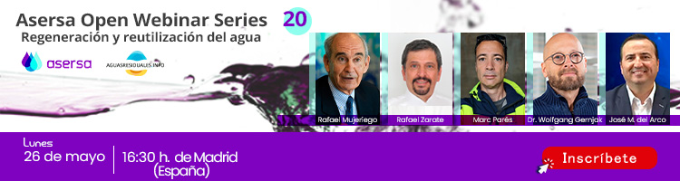 Inscríbete en el ASERSA Open Webinar Series 20 y conoce el primer proyecto de reúso potable indirecto de América Latina