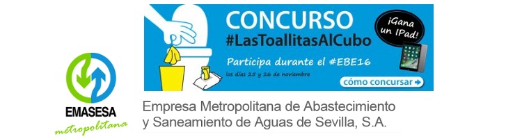 EMASESA quiere concienciar a la población sobre el daño que causan al medio ambiente las toallitas en el váter