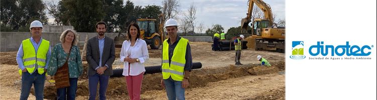 La Junta de Andalucía y DINOTEC evalúan los avances en la EDAR de Villaverde del Rio en Sevilla