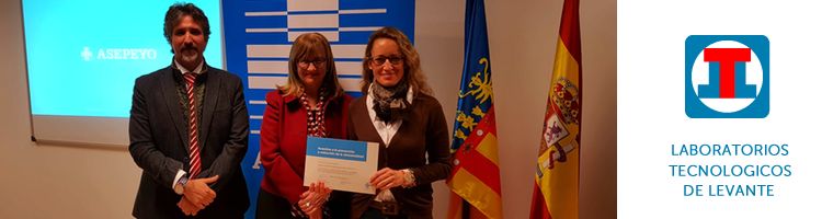 Laboratorios Tecnológicos de Levante (LTL) distinguida por la contribución y reducción de la siniestralidad laboral