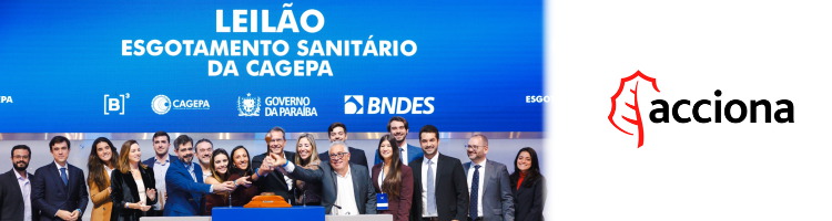 ACCIONA se adjudica el saneamiento de 85 municipios al noreste de Brasil