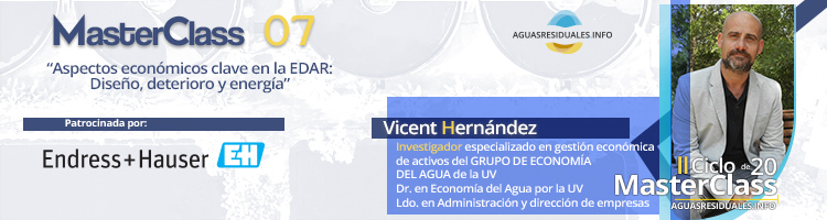 ENDRESS+HAUSER presentará sus soluciones en la MasterClass 07 "Aspectos económicos clave en la EDAR: Diseño, deterioro y energía"