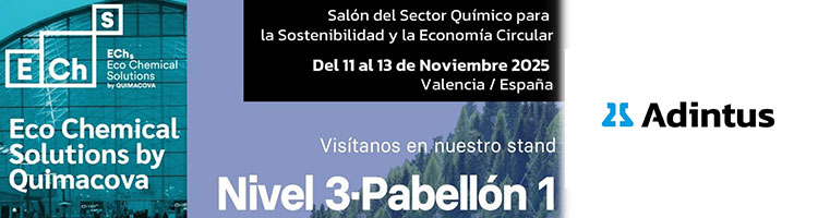 Adintus y su línea T-AQUA impulsan la sostenibilidad industrial en la Feria Eco Chemicals Solutions 2025