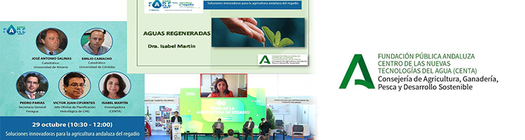 La Fundación CENTA presenta las soluciones del proyecto MENAWARA sobre regeneración de aguas para la agricultura en ExpoFare 2021