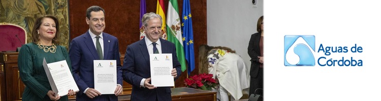La Diputación de Córdoba y la Junta de Andalucía firman el convenio para iniciar las actuaciones en la ETAP de Sierra Boyera