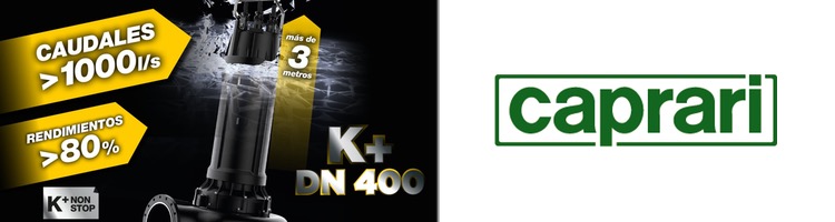 K+ DN400 las nuevas bombas de elevado caudal para aguas residuales de CAPRARI