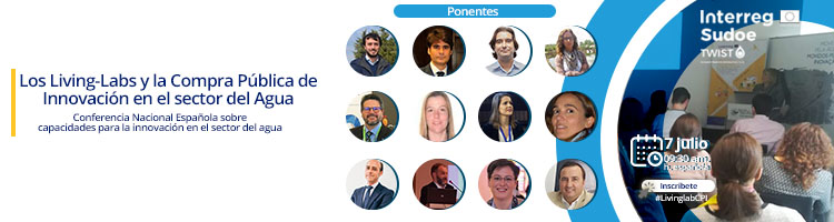 Participa en "Los Living-Labs y la Compra Pública de Innovación en el sector del Agua" el miércoles 07 a las 09:30 h