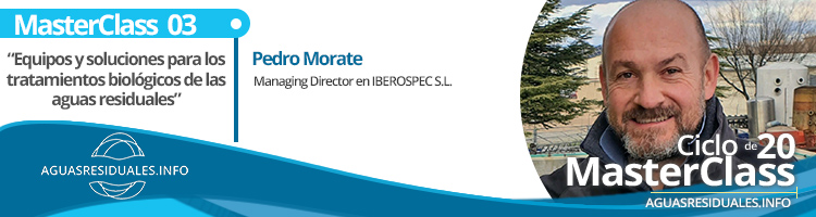 Pedro Morate presentará las soluciones de IBEROSPEC en la MasterClass 3 sobre "Tratamiento biológico de fangos activados"