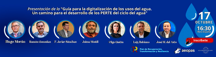 Presentación de la "Guía para la digitalización de los usos del agua. Un camino para el desarrollo de los PERTE del ciclo del agua"