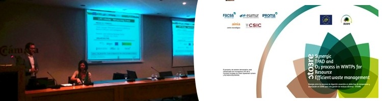 El proyecto STO3RE sobre digestión anaerobia de lodos presenta avances y resultados en el Infoday Regional LIFE 2016