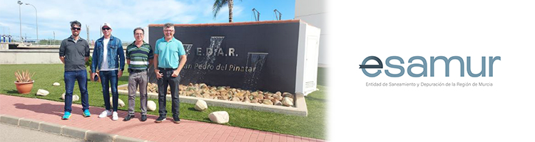 La EDAR de San Pedro del Pinatar recibe la visita de una de las empresas de inteligencia artificial más importantes del mundo