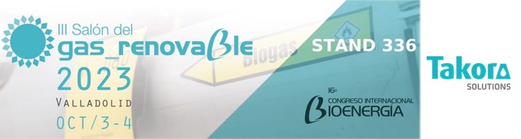 TAKORA Solutions estará presente en la tercera edición del "Salón del Gas Renovable" de Valladolid