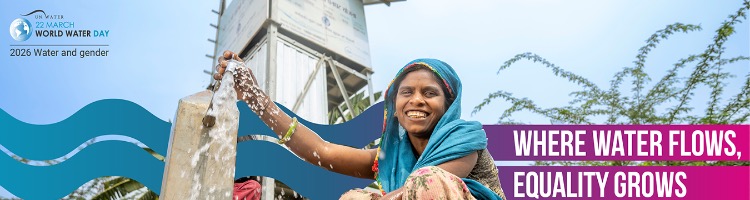 El D&iacute;a Mundial del Agua 2026 pone el foco en la brecha de g&eacute;nero: "Donde fluye el agua, crece la igualdad"