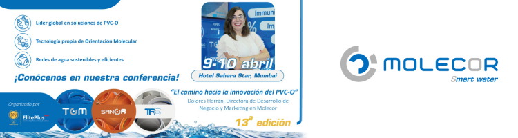 Molecor impulsa el futuro del PVC-O en Vinyl India 2026