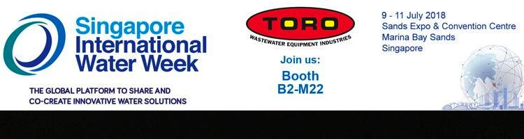 Toro Equipment de nuevo en la Singapore International Water Week 2018