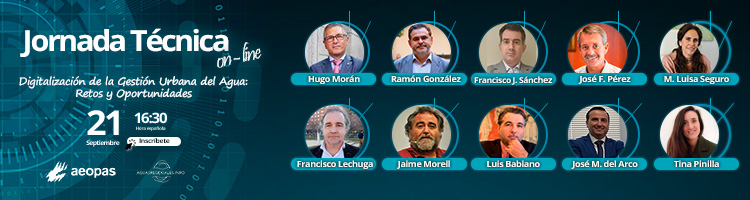 Últimas horas para inscribirte a la Jornada Técnica "PERTE sobre la Digitalización de la Gestión Urbana del Agua: Retos y Oportunidades"