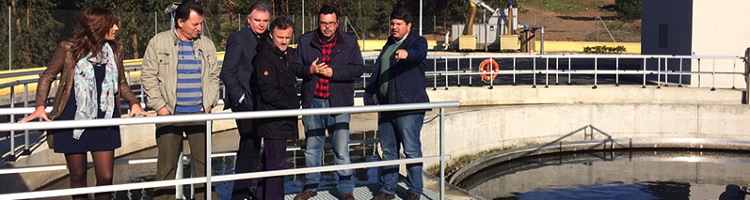 El Consejero de la Junta de Andalucía  visita la EDAR de Zalamea en Huelva para comprobar su rendimiento