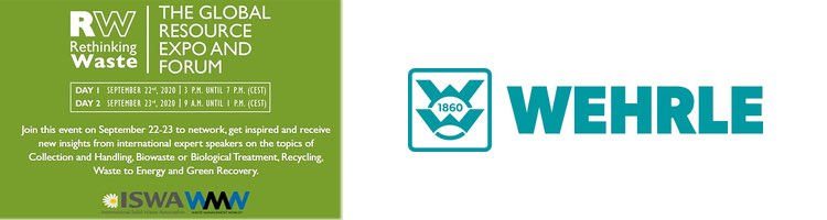 WEHRLE estará presente en la Feria Virtual "ISWA RETHINKING WASTE"