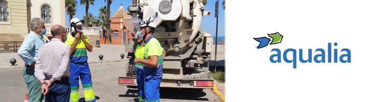 AQUALIA prevé extraer más de 100.000 Kg de residuos de bombeos, alcantarillas y redes de saneamiento de Chipiona
