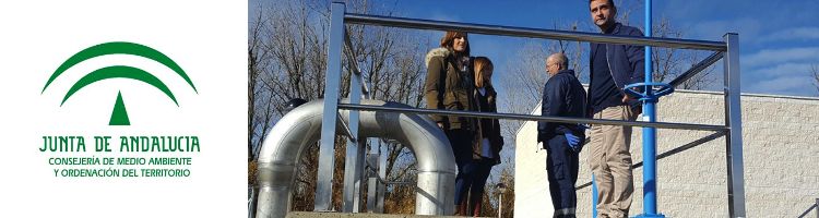 Responsables de la Junta visitan las obras de la nueva EDAR de Aroche en Huelva con una inversión de 3,4 M€