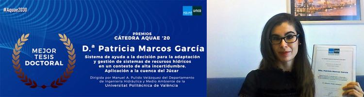 Una investigación del IIAMA, primer premio de la "Cátedra Aquae de Economía del Agua"