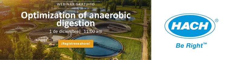 Webinar gratuito de Hach sobre la "Optimización de la digestión anaerobia"