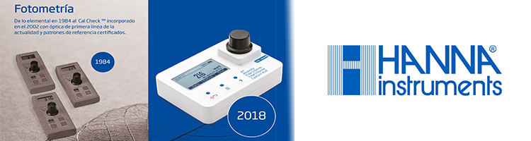 30 años de innovación continua en el área de fotometría de HANNA Instruments