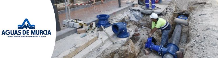 Más de 100 obras y 10,4 M€ permitirán mejorar las redes de agua y alcantarillado en barrios y pedanías de Murcia