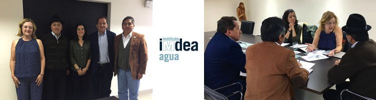IMDEA Agua y SENAGUA estudian crear un centro de referencia del agua en Ecuador