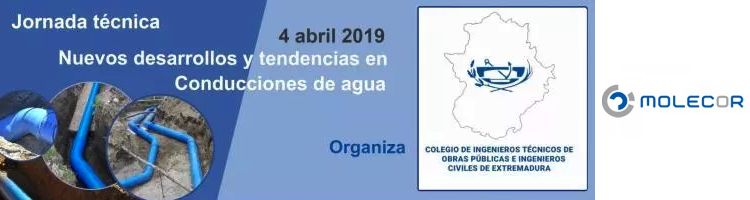 Molecor colabora en la Jornada técnica “Nuevos desarrollos y tendencias en Conducciones de agua” en Extremadura