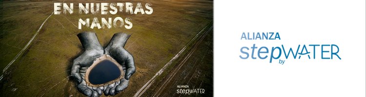 StepbyWater crea la primera obra de arte en una laguna para evidenciar que la solución al desafío del agua está "En nuestras manos"