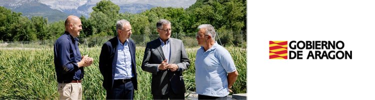 Laspuña en Aragón, depurará sus aguas residuales con un sistema extensivo de plantas flotantes