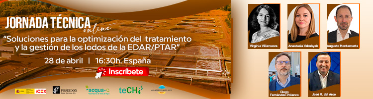 &Uacute;ltimas horas para la Jornada T&eacute;cnica del ICEX y AR.INFO sobre "Soluciones para la optimizaci&oacute;n del tratamiento y la gesti&oacute;n de los lodos de EDAR/PTAR"
