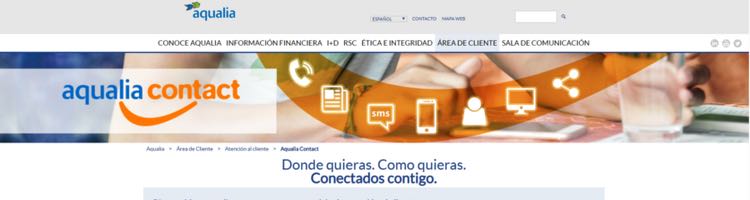 La web de Aqualia se consolida como un servicio muy útil para los ciudadanos con más de 1,7 millones de visitas/año